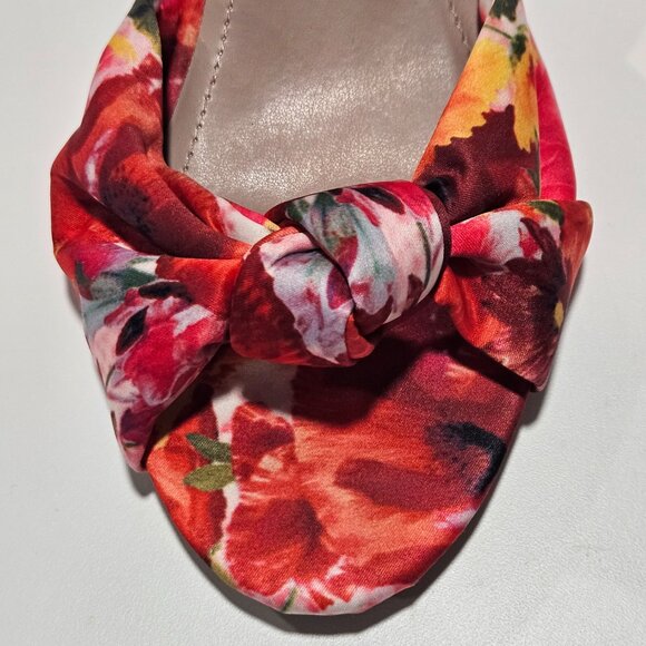 Betsey Johnson Floral Block Heel Dress Heels Women’s 6.5 Ankle Strap - Picture 9 of 11